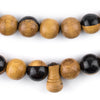 Round Ebony Arabian Prayer Beads (12mm)