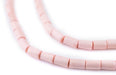 Pink Tube Natural Wood Beads (7x5mm) - The Bead Chest