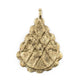 Brass Baule Pyramid Pendant (67x48mm) - The Bead Chest