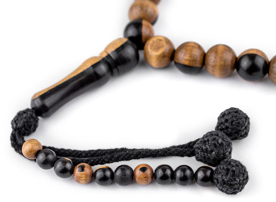 Round Ebony Arabian Prayer Beads (14mm) - The Bead Chest
