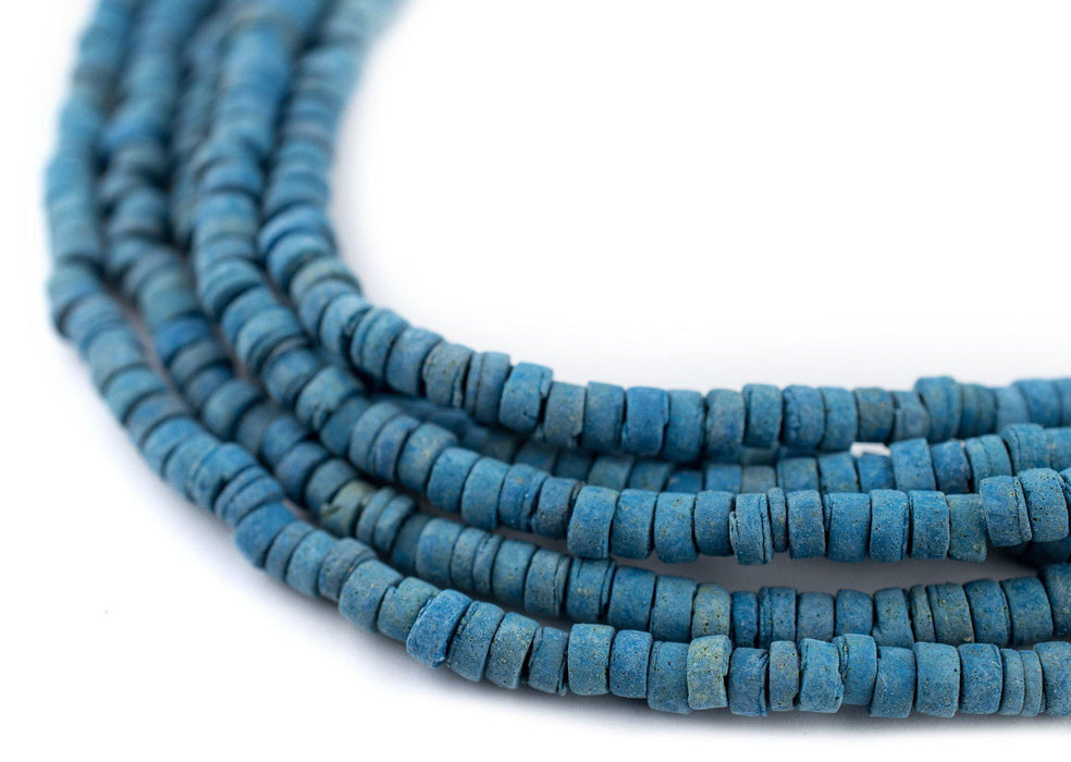 Blue Pharaonic Pottery Beads - The Bead Chest