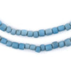 Light Denim Blue Java Glass Beads