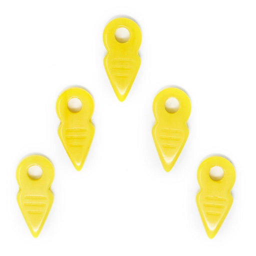 Yellow Talhakimt Pendants (Set of 5) - The Bead Chest