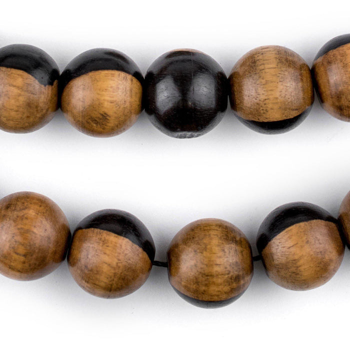 Round Ebony Arabian Prayer Beads (14mm) - The Bead Chest
