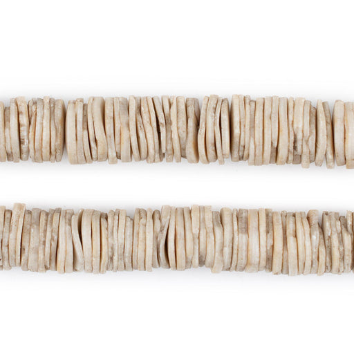 Vintage Ocean Shell Heishi Beads (12mm)