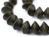 Olive Green Bicone Natural Wood Beads (10x15mm) - The Bead Chest