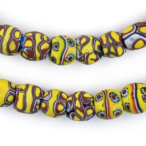 Antique Matching Round Venetian Millefiori Trade Beads - The Bead Chest