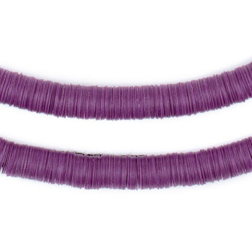 Plum Purple Vinyl Phono Record Beads (8mm) - The Bead Chest