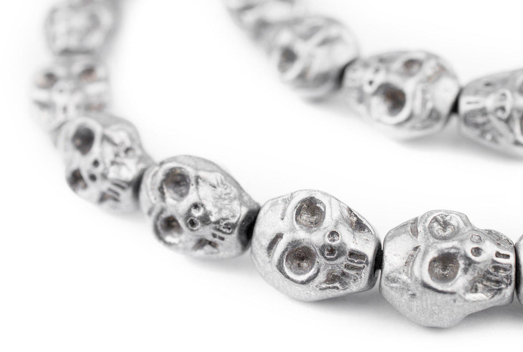 Aluminum Skull Beads (14x12mm) - The Bead Chest
