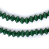 Green Bicone Natural Wood Beads (5x8mm)