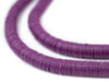 Plum Purple Vinyl Phono Record Beads (8mm) - The Bead Chest