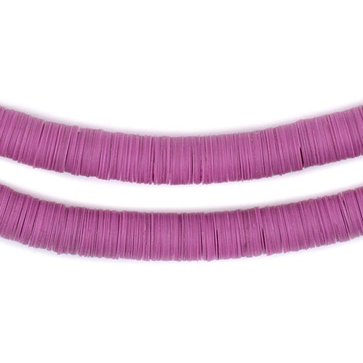 Magenta Vinyl Phono Record Beads (8mm) - The Bead Chest