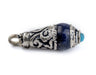Lapis Silver Capped Locket Pendant (28x10mm) - The Bead Chest