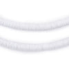 Light Grey Vinyl Phono Record Beads (6mm)