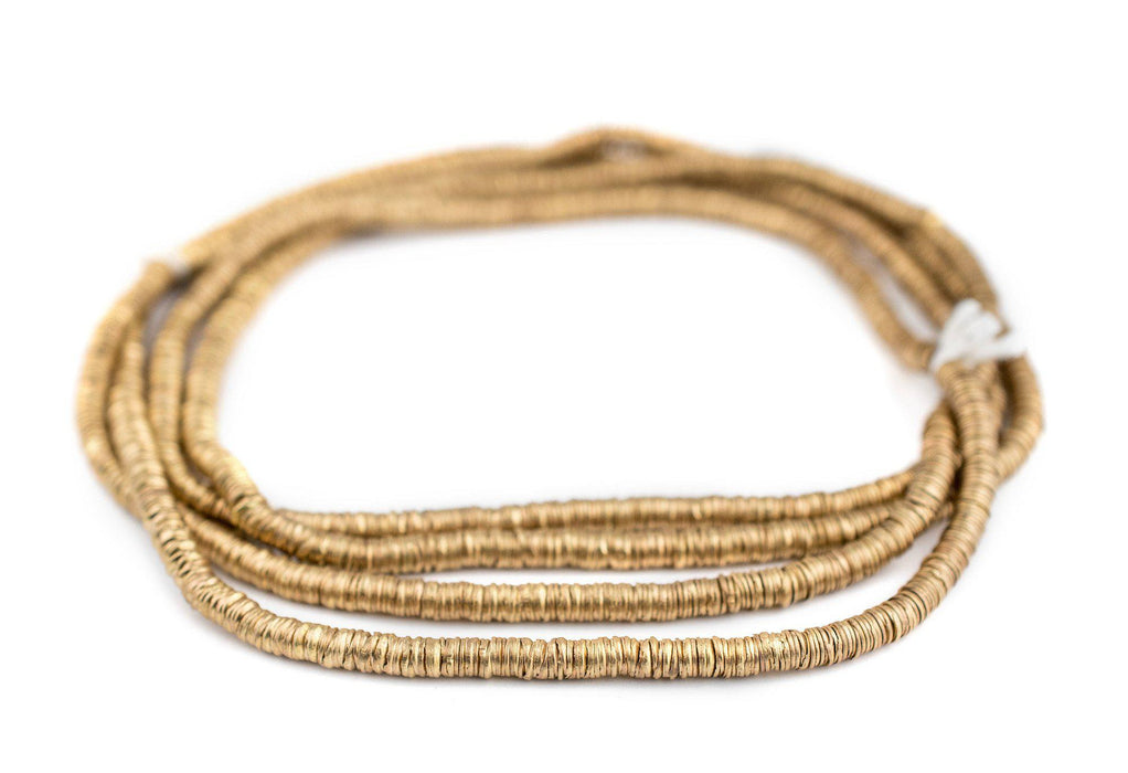 Gold Interlocking Crisp Beads (4mm) - The Bead Chest