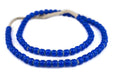 Jumbo Navy Blue White Heart Beads (8mm) - The Bead Chest