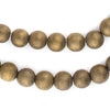 Brass Round Hematite Beads (10mm)