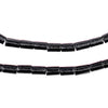 Black Tube Natural Wood Beads (7x5mm)