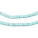 Mint Green Tube Natural Wood Beads (7x5mm) - The Bead Chest