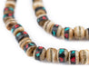Brown Inlaid Wood Prayer Beads (8mm) - The Bead Chest