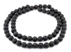 Black Round Druzy Agate Beads (12mm) - The Bead Chest