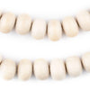 Cream Abacus Natural Wood Beads (10x15mm)