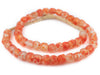 Speckled Neon Red Recycled Glass Beads (14mm) - The Bead Chest