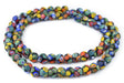 Premium Round Matte Millefiori Beads (10mm) - The Bead Chest