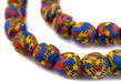Bawku Bumblebee Fused Recycled Glass Beads (14mm) - The Bead Chest