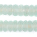Jumbo Clear Aqua Rondelle Recycled Glass Beads (17mm) - The Bead Chest