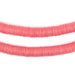 Watermelon Pink Vinyl Phono Record Beads (8mm) - The Bead Chest