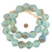 Super Jumbo Rainbow Speckled Aqua Bicone Recycled Glass Beads (32mm) - The Bead Chest