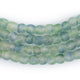 Blue-Green Swirl Recycled Glass Beads (7mm) - The Bead Chest