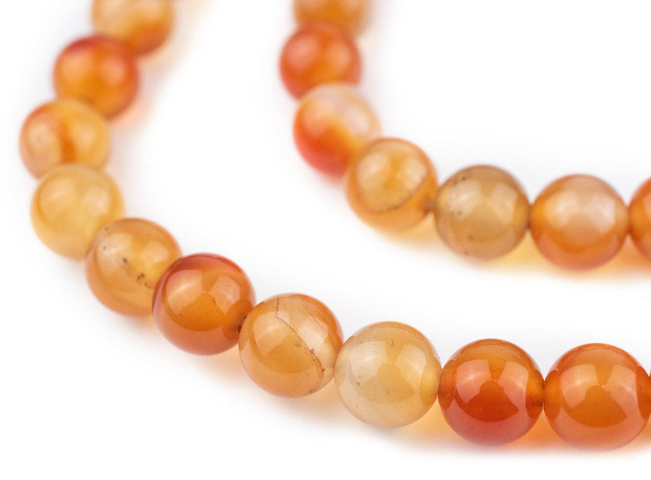 Round Carnelian Beads (10mm) - The Bead Chest