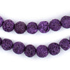Purple Volcanic Lava Beads (10mm)