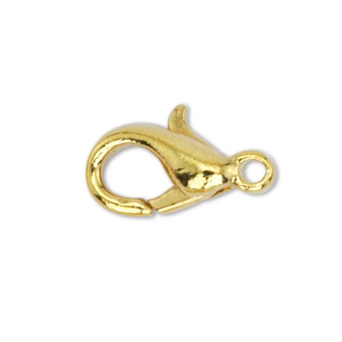 Mini Gold Lobster Clasp (6x10mm, 10 Pieces) - The Bead Chest