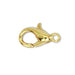 Mini Gold Lobster Clasp (6x10mm, 10 Pieces) - The Bead Chest