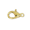 Mini Gold Lobster Clasp (6x10mm, 10 Pieces)