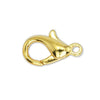 Small Gold Lobster Clasp (7x12mm, 10 Pieces)