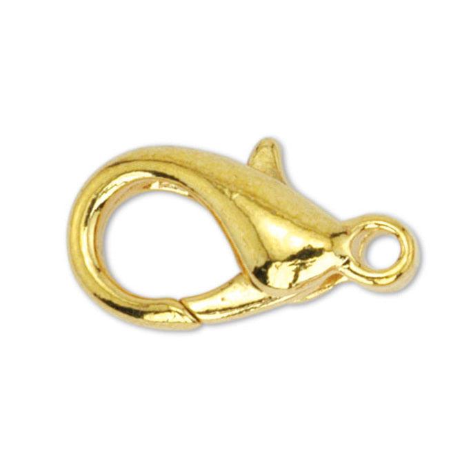 Medium Gold Lobster Clasp (8x15mm, 10 Pieces) - The Bead Chest