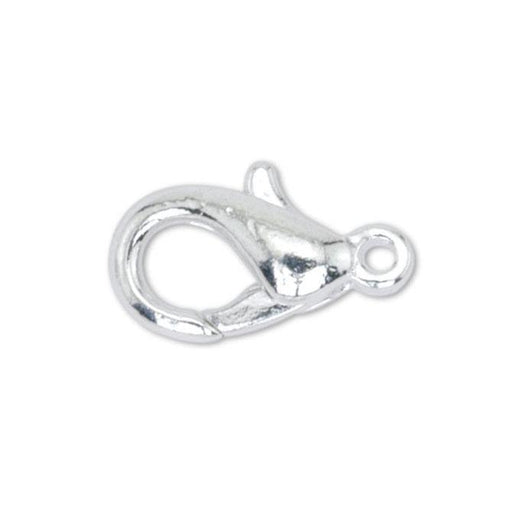 Small Silver Plated Lobster Clasp (7x12mm, 10 Pieces) - The Bead Chest