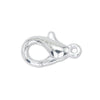 Small Silver Plated Lobster Clasp (7x12mm, 10 Pieces)