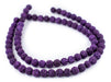 Purple Volcanic Lava Beads (10mm) - The Bead Chest