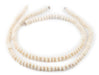 White Bicone Natural Wood Beads (5x8mm) - The Bead Chest