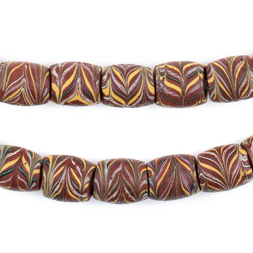 Antique Venetian Feather Trade Beads - The Bead Chest