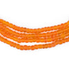 Translucent Orange Matte Glass Seed Beads (4mm)