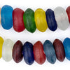 Jumbo Multicolor Rondelle Recycled Glass Beads (20mm)