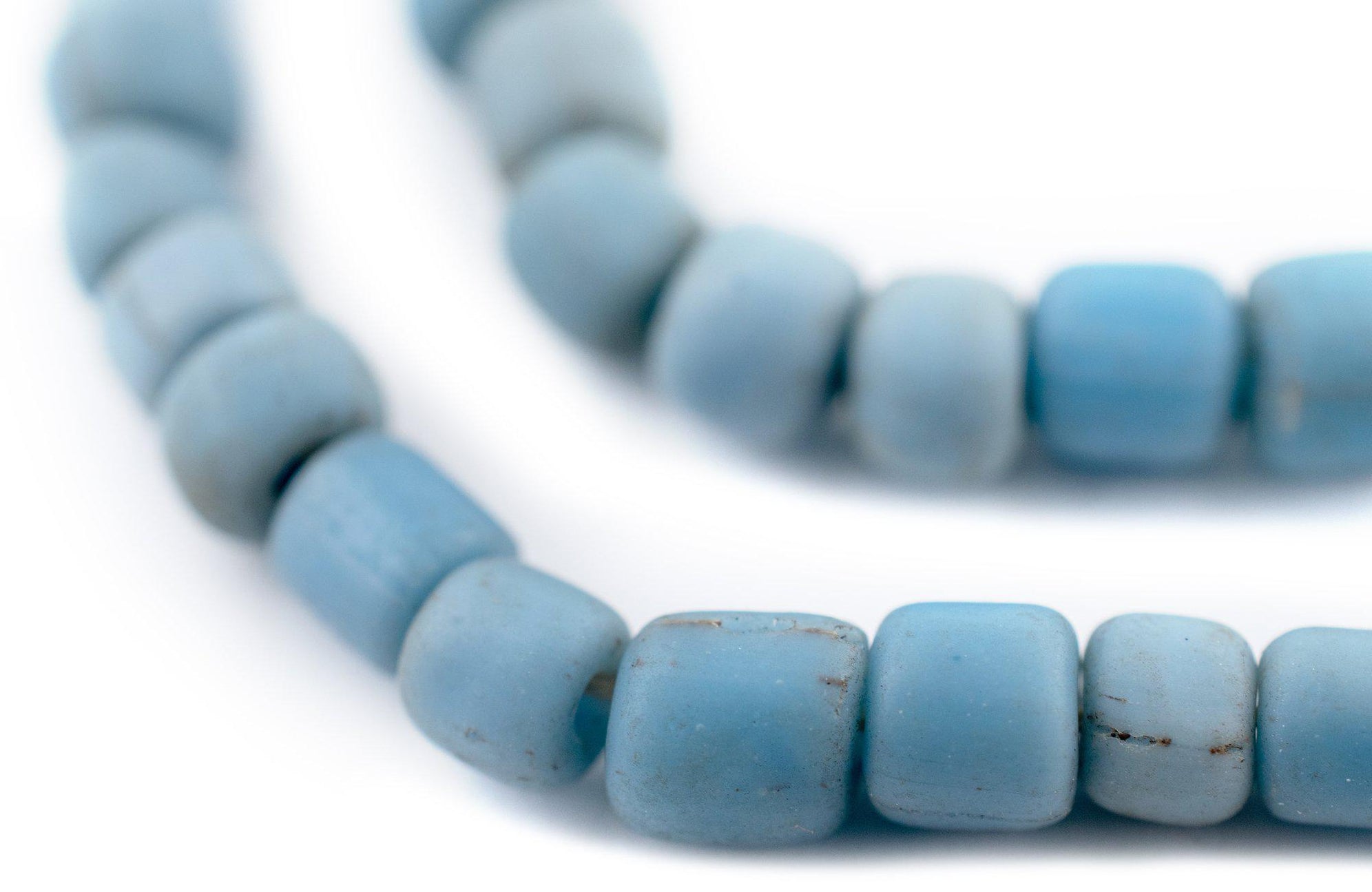 Blue Java Material Light Denim Blue Java Glass Beads — The Bead Chest