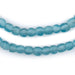 Dark Aqua Recycled Glass Beads (7mm) - The Bead Chest