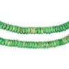 Emerald Green Bone Button Beads (6mm)
